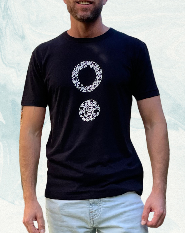 Camiseta bambú chico Skulls
