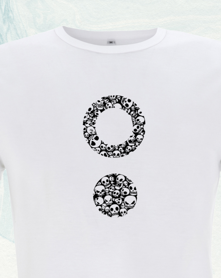 Camiseta bambú chico Skulls