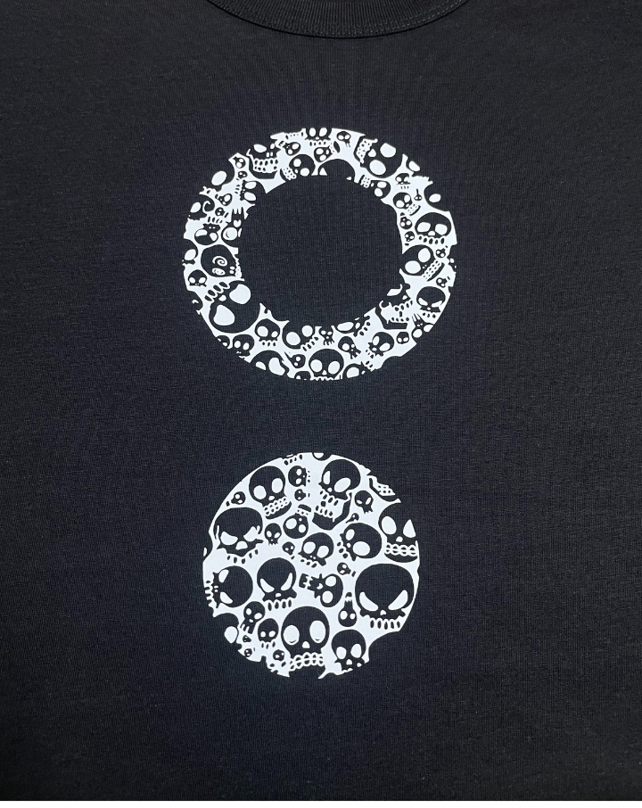 Camiseta bambú chico Skulls