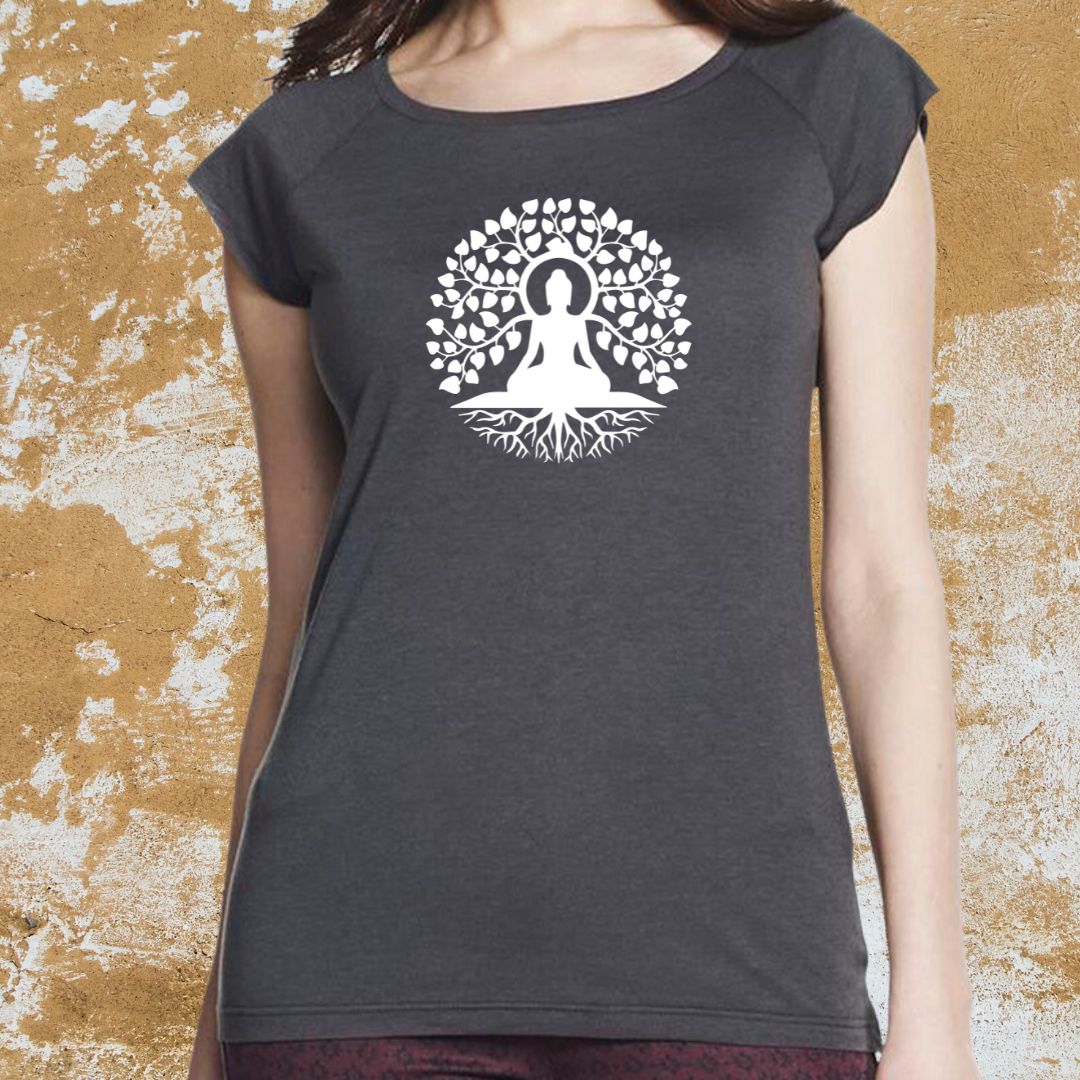 Camiseta Yoga ecológica Mayiro, tejido de fibra de bambú. – Kanaluha
