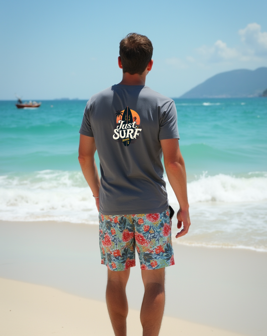 Camiseta de bambú Kanaluha JUST SURF