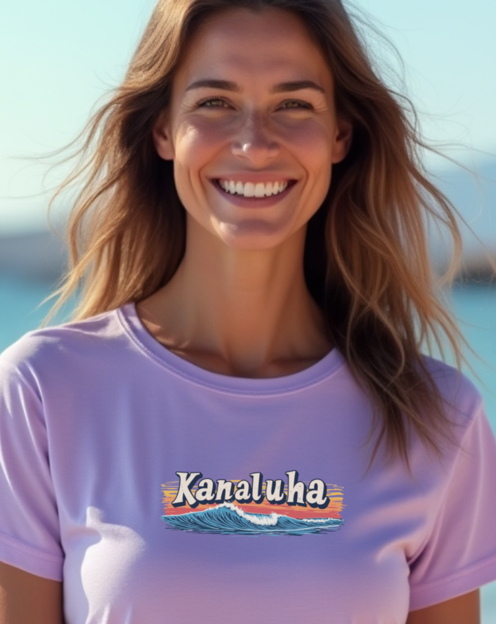 Camiseta de bambú mujer Kanaluha KARIBA