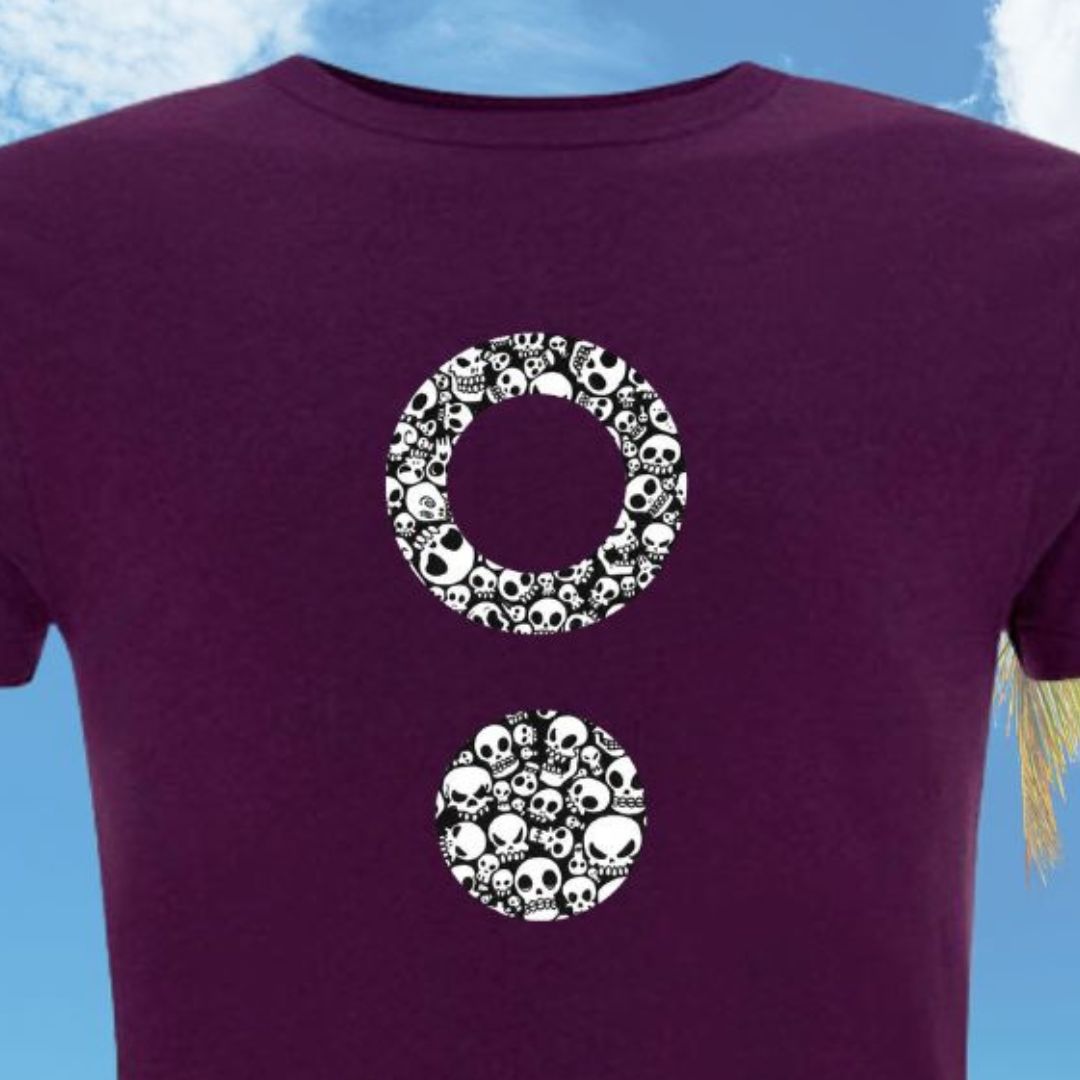 Camiseta bambú chico Skulls