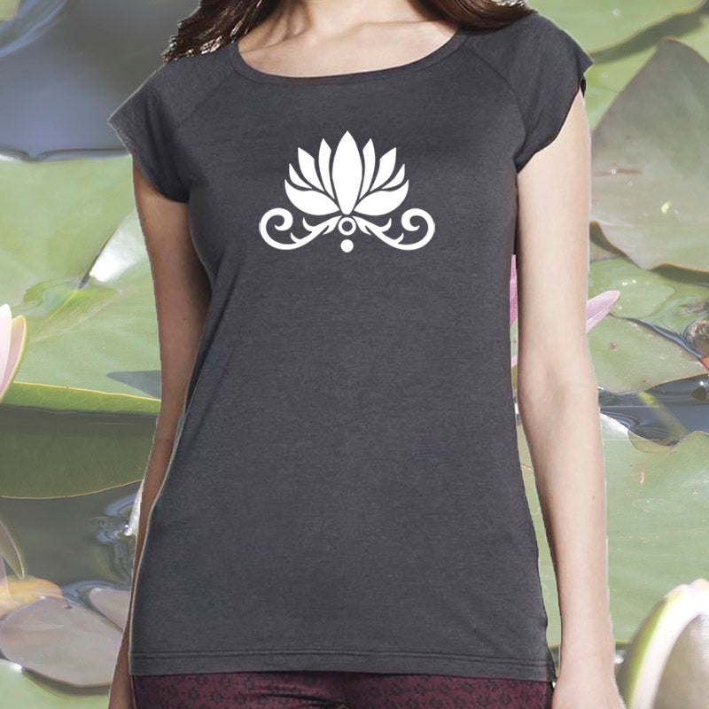 Camiseta Yoga ecológica Pushpa, tejido de fibra de bambú. – Kanaluha