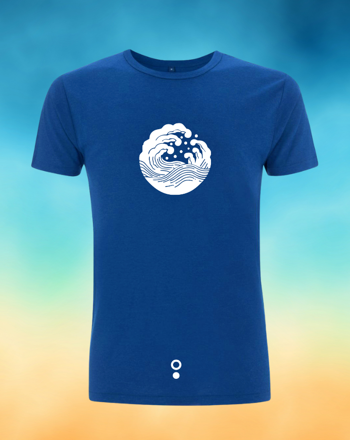 Camiseta bambú Wave AZUL