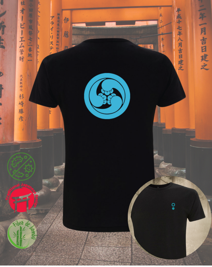 Camiseta bambú RYUKYU NEGRA KNLH