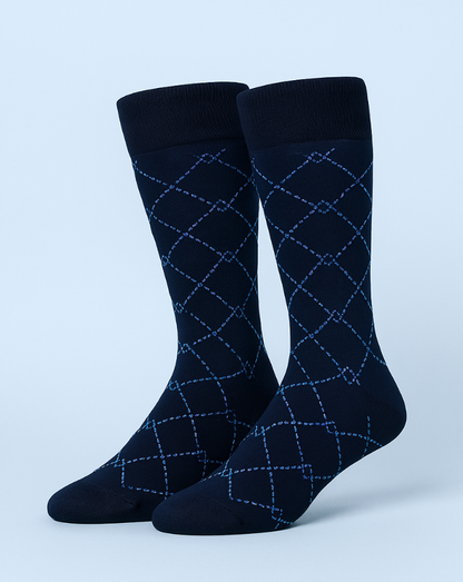 2 pares de calcetines bambú Azul Oscuro