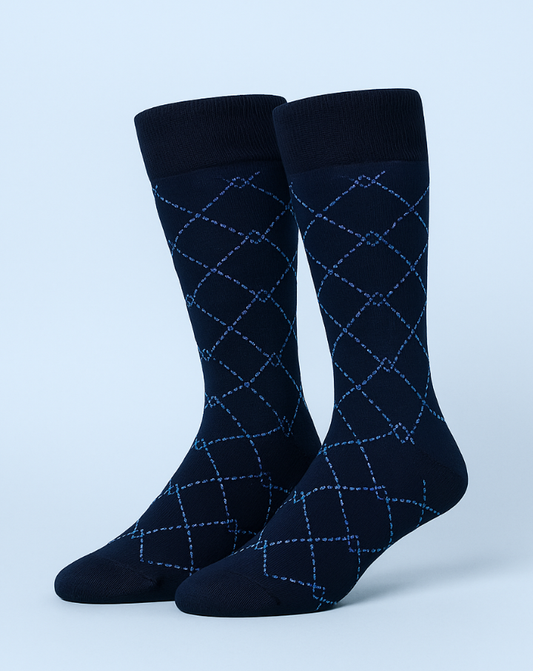 2 pares de calcetines bambú Azul Oscuro