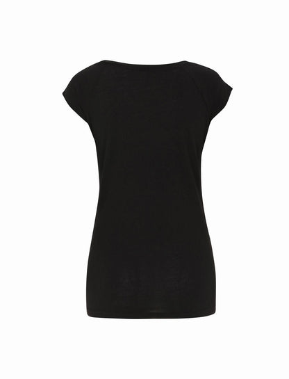 Camiseta básica mujer color negro