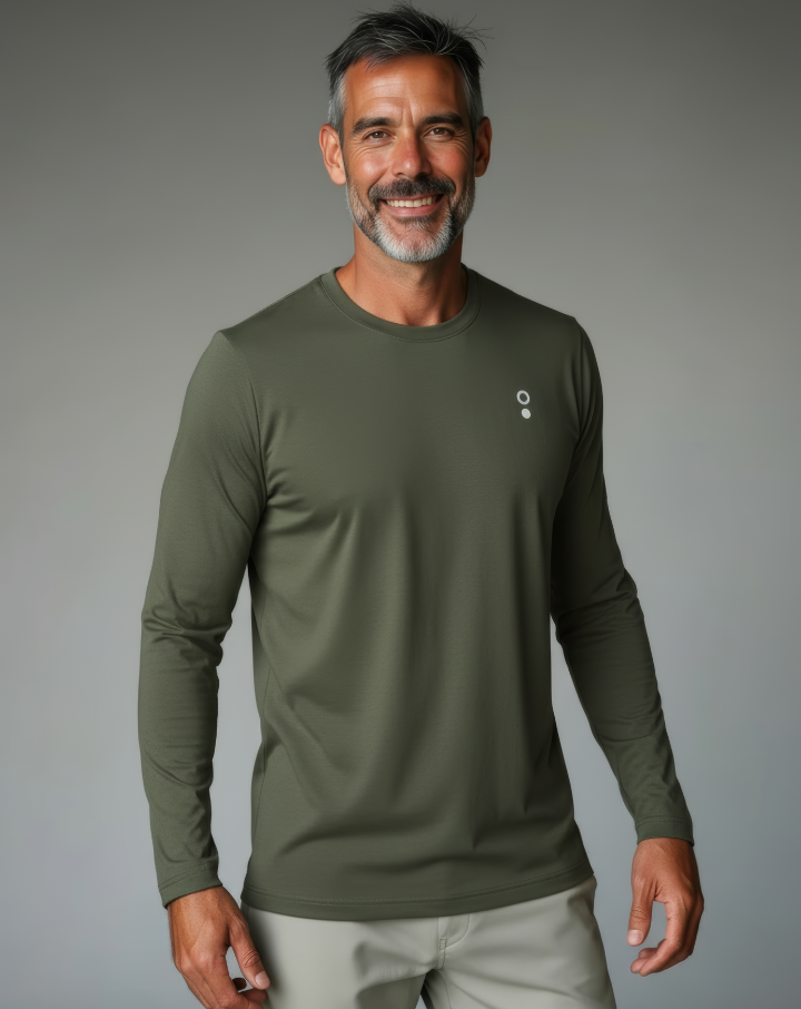 Camiseta de bambú de manga larga Kumu