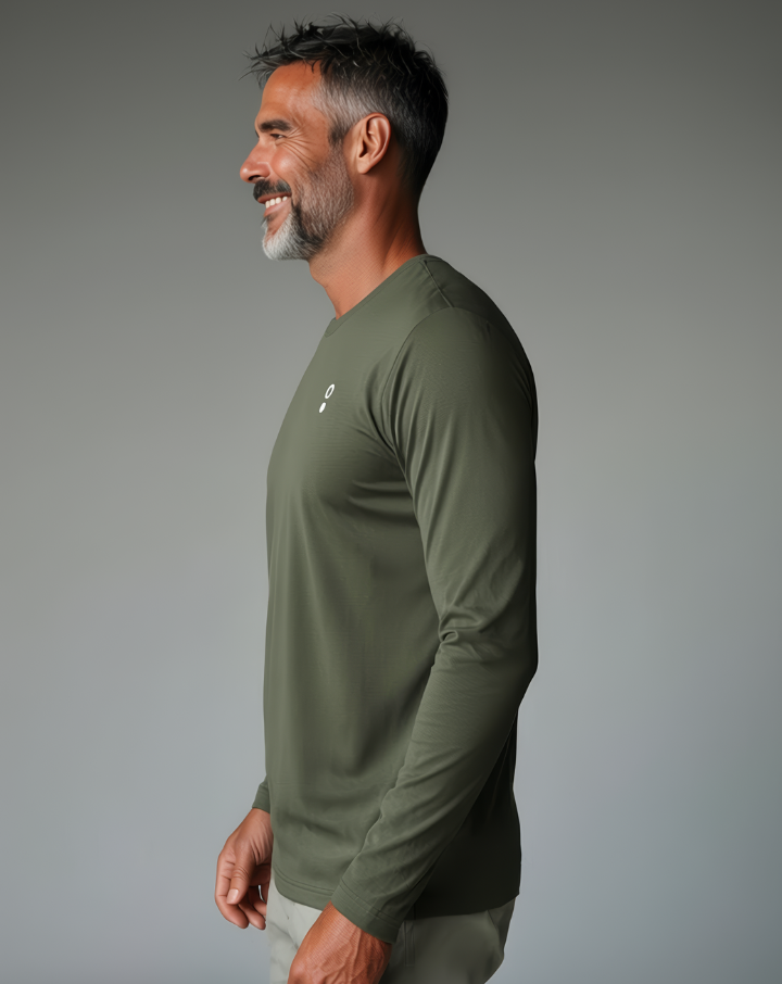 Camiseta de bambú de manga larga Kumu