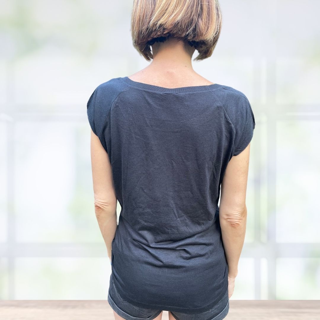 Camiseta Yoga Mujer TFixol Negra Grande