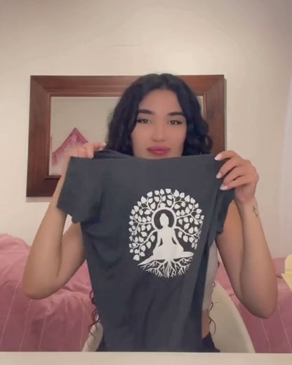 Camiseta ecológica yoga mujer Mayiro